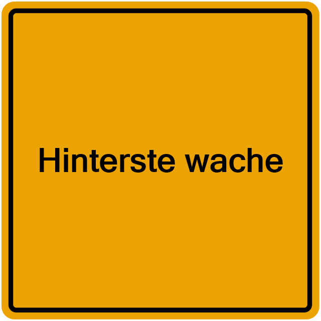 Einwohnermeldeamt24 Hinterste wache